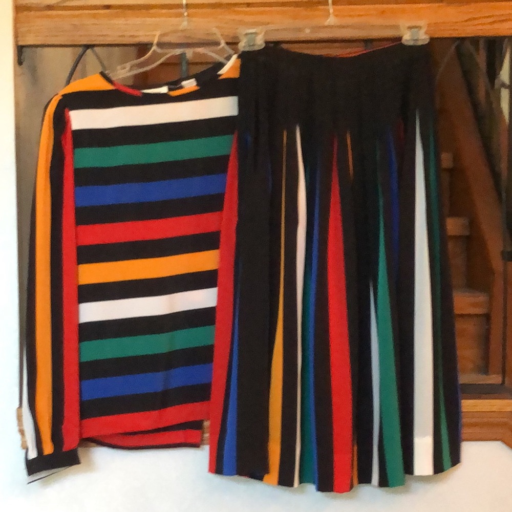 Albert Nipon blouse and skirt